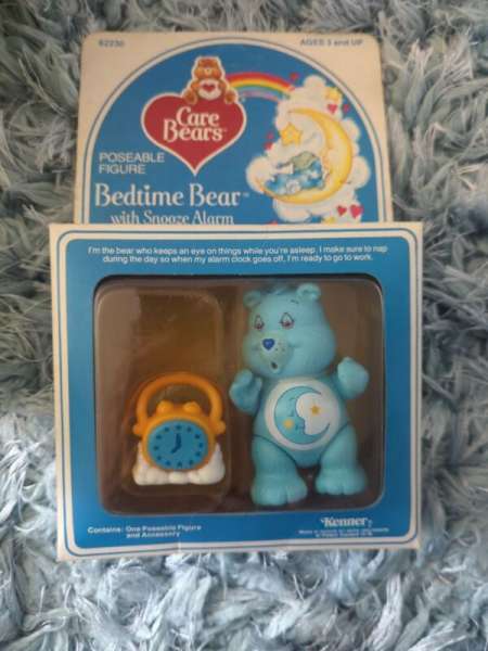 Vintage Care Bear Cousins KENNER Bedtime Bear With Snooze Alarm FIGURE New READ