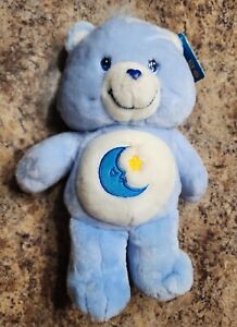 2002 Care Bears Sleepy Bedtime Bear Blue Stuffed Plush Wish 13