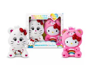 Care Bears Hello Kitty and Cheer Bear Plush 2pk | IN HAND | **FAST SHIPPING**