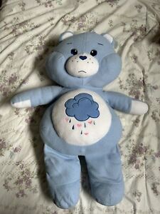 2002 Care Bear Plush Grumpy Sad Bear Large Jumbo Stuffed Animal 27” Rare Vintage