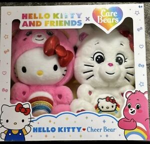 Hello Kitty and Friends x Care Bears Cheer Bear Plush Set Brand New In Box