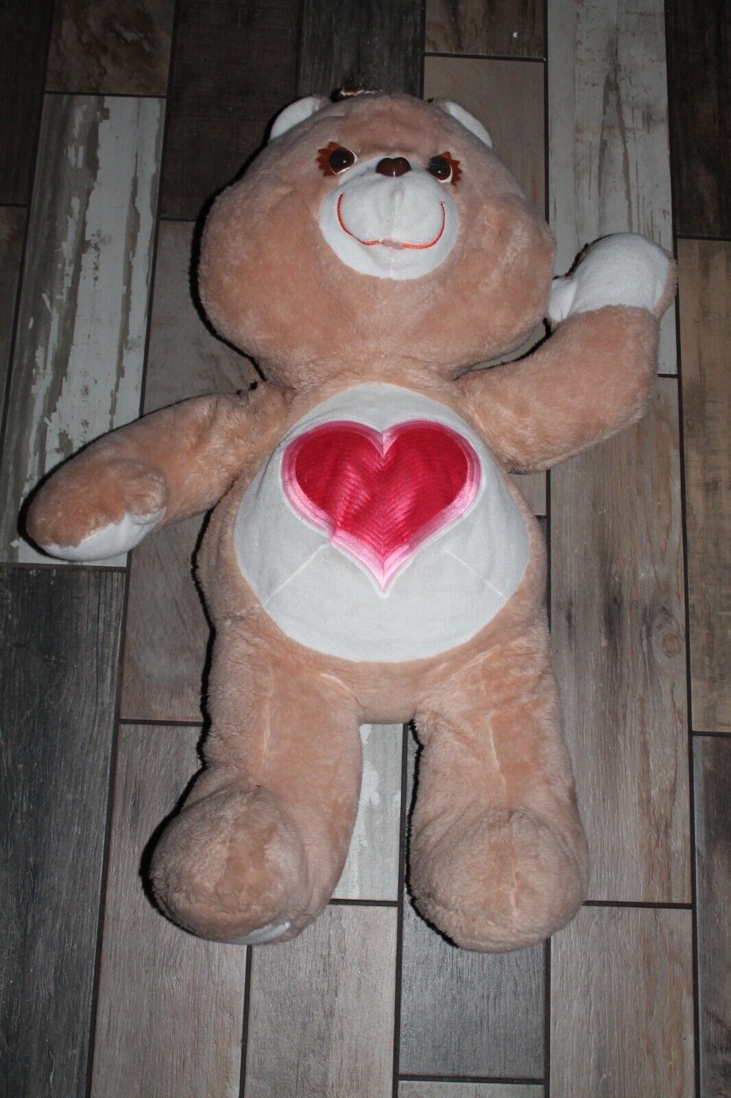 Jumbo Giant Care Bear 36” Rare Tender heart Bear. 1984 Vintage FREE SHIPPING!