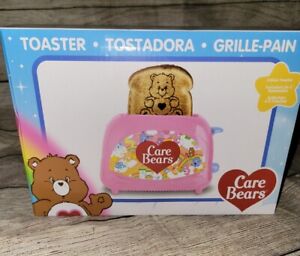 RARE! NEW! CARE BEARS Toaster Tenderheart Pink NIB Makes Bear-Stamped Toast!