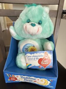 Kenner Bedtime Bear 13” 1984 NEW IN BOX w/ TAG Vintage Care Bears Plush