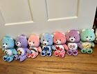 2002 Care Bear Plush Lot 8” with hangtags - 2003 Harmony Included