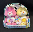 NEW 2004 EASTER Care Bears 7” Cuddle Pairs Take Care & Funshine Bear Play Along
