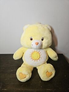 Care Bears SUNSHINE BEAR Jumbo 28” Large Yellow Stuffed Plush Toy Vintage 2002