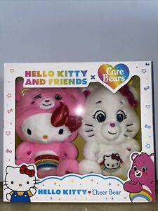 Care Bears Hello Kitty And Cheer Bear Plush 2 Pack
