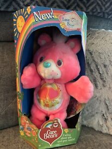 Care Bears Love A Lot Bear Plush 1991 Never Been Removed From Box MINT