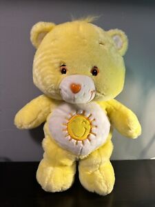 2003 Funshine Care Bear Plush Large Rare 17” Yellow Sunshine Retired Vintage