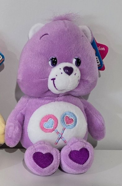 Care Bears 2006 Share Bear Special Edition Grape Scented Bear Plush NWT