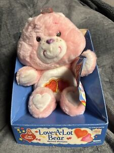 Vintage 1983 Kenner Care Bears Plush Love-a-Lot Bear, in Original Box with Tag