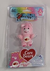 World's Smallest Care Bear Series 2 Love a Lot Bear - 2.75" Pink Micro Plush Toy