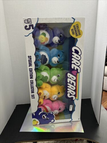 Care Bears 9 Inch Bean Plush Toys Features Harmony Bear - 5 Pack