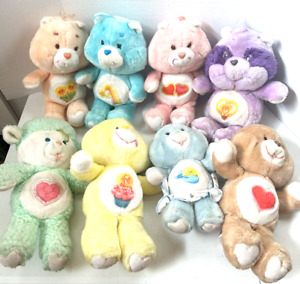 VINTAGE Kenner 1983-1984 Care Bears Friend Cousin Baby Lot Of 8 Plush 13” - READ