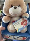 VINTAGE 1983 Care Bear Tender Heart Stuffed Plush 13” Bear In ORIGINAL BOX&TAG