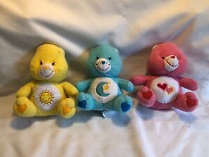 Vintage 80's Care Bears Plush Lot of 8 - Very Good Condition - See Detail Below