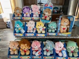 1980s vintage care bear lot of 15 care bears in boxes