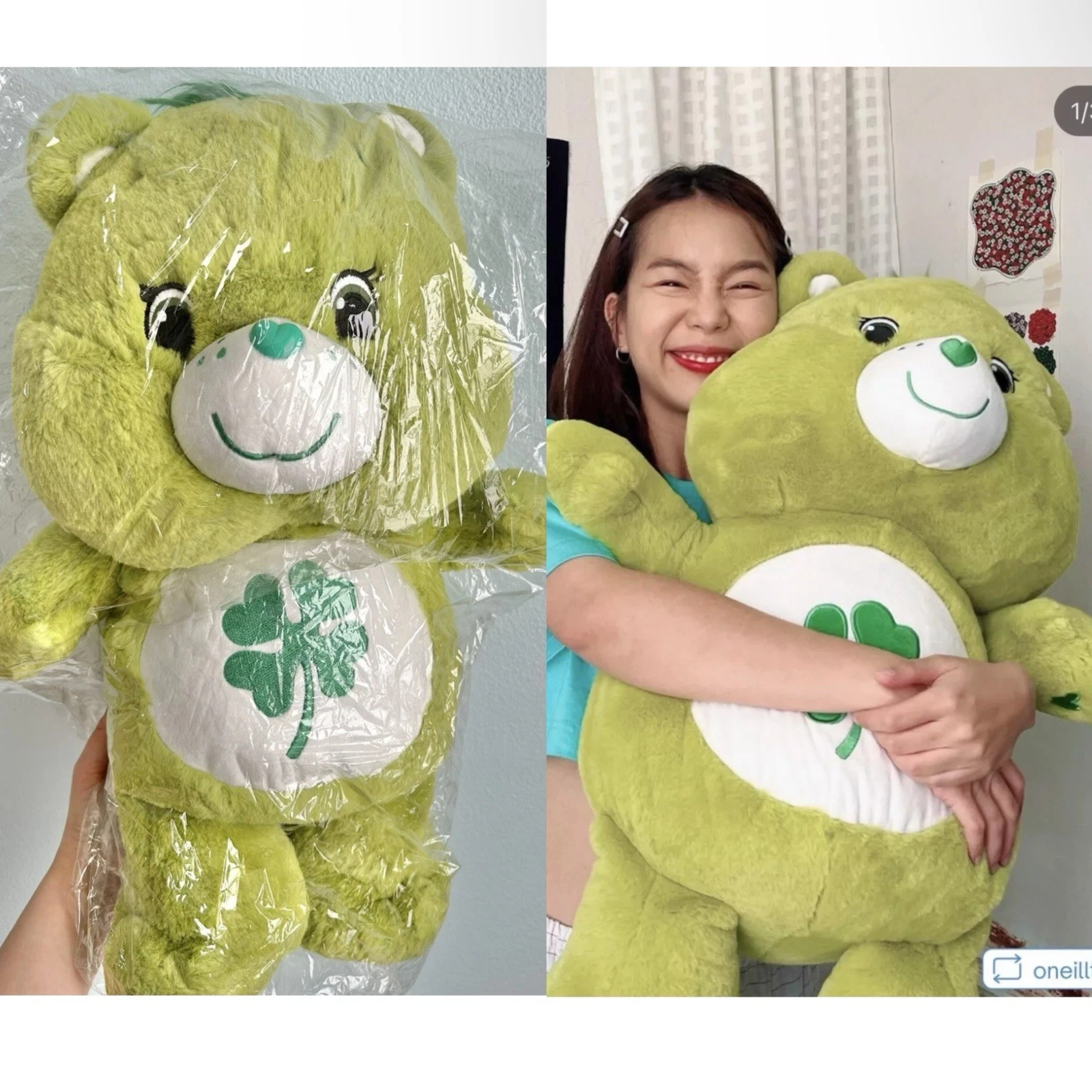 Care bears Thailand 40th Anniversary good luck 21 Inches +27 Inches Bundle