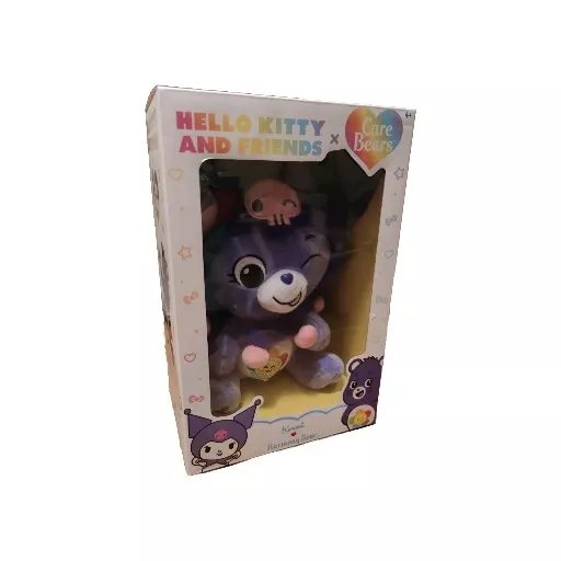 Care Bears x Hello Kitty , Harmony Bear as Kuromi 10" Collectible Plush