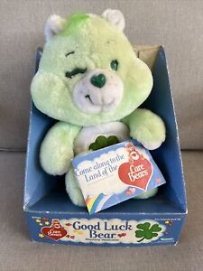 Vintage 80’s Care Bear. Good Luck Bear Plush By Kenner New In Box