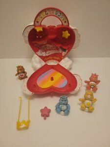 1983 Vintage Kenner Care Bears Care-a-Lot Playset Playhouse 4 Figures