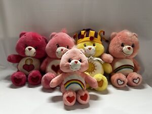 Care Bears Lot Of 5 Different Bears 2 With Sound Singing 2002- 2004 Nice