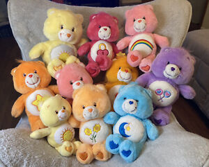 Huge Vintage Early 2000s Care Bear Lot Mostly Medium 13” Some Talking Must See