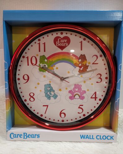 Care Bears Wall Clock Cheer Bear & Others  Brand New In Box.