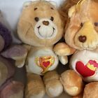 VTG 80’s Care Bears Plush Lot American Greeting Kenner Tenderheart Raccoon,Champ