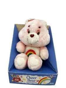 Vintage 1983 Kenner Care Bears Cheer Bear Plush 12 Inch W/ Original Box Rainbow