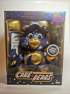 Care Bears Bedtime Bear Collector's Edition Limited 2023 Navy Gold Plush Lightup