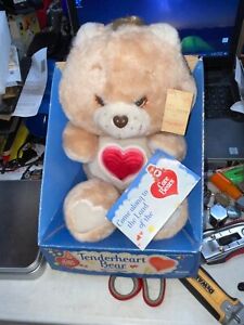 Vintage Kenner 1984 Care Bears Tenderheart Bear Plush #60180 New In Box