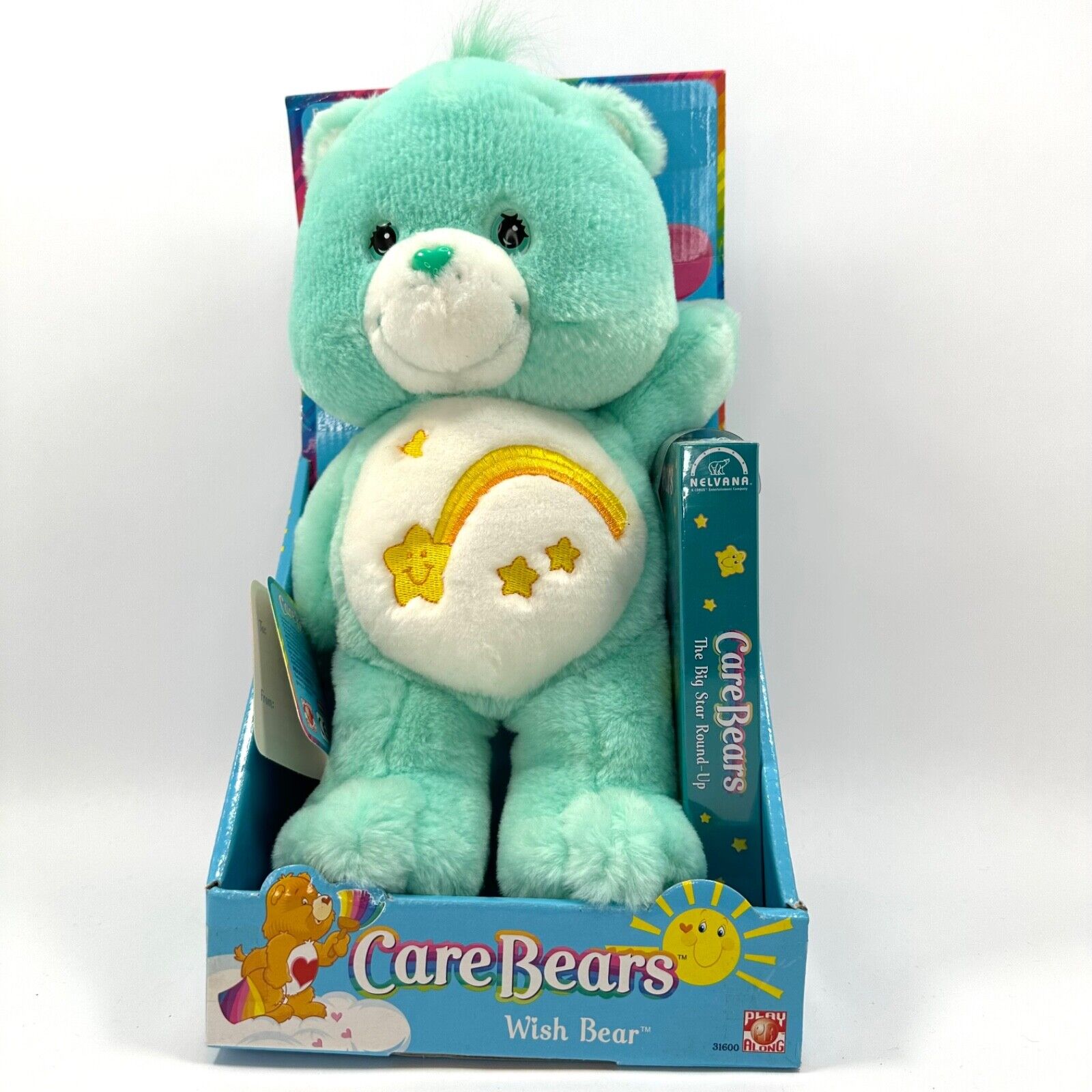 Vtg 2002 Wish Care Bear 12" Play Along Sealed VHS NOS