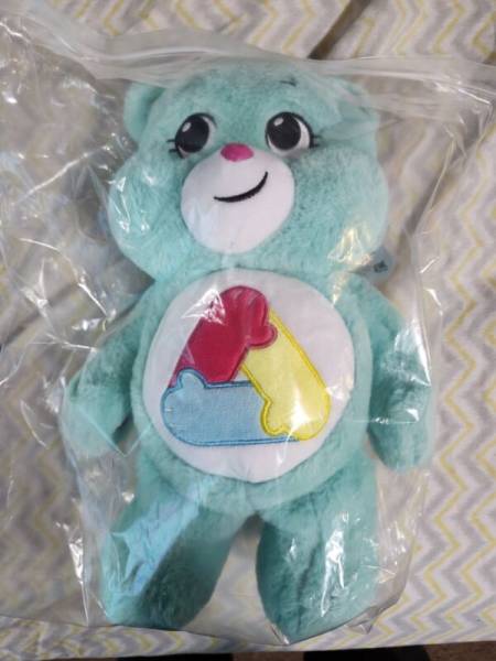 2023 Care Bears Exclusive Unity Bear Plush Teal Green 14" Basic Fun!