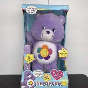 Vintage 2003 Care Bears CareBears Plush Talking Harmony Bear NIB w/VHS