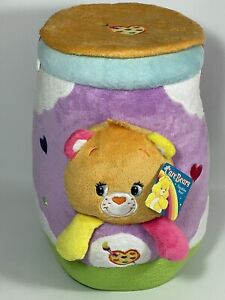 NWT Care Bears Work Of Heart Bear Plush Storage Container Japan Excl. 2009 RARE