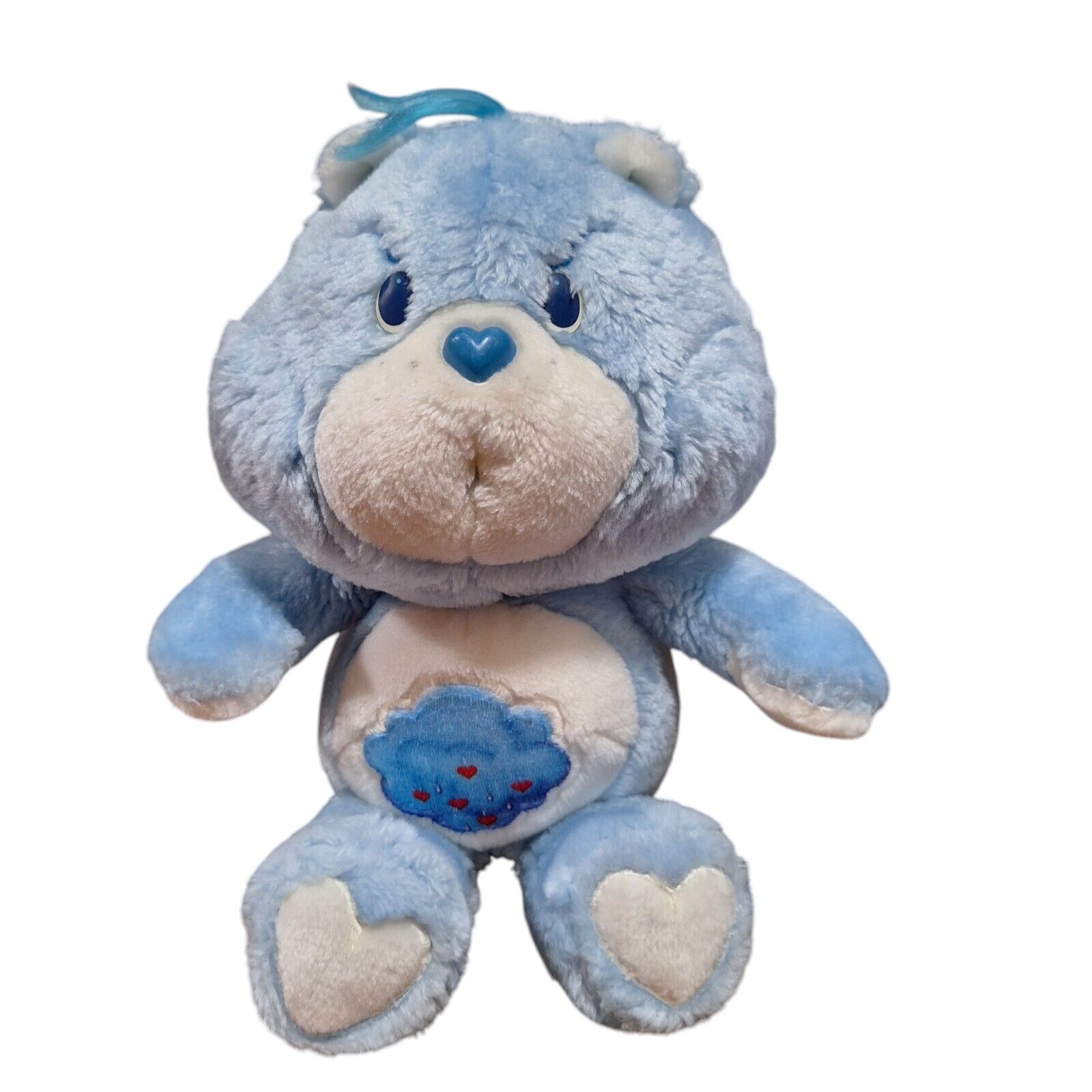 Vintage 1980's Care Bears Grumpy Bear 13" Plush Stuffed Toy Storm Cloud Kenner