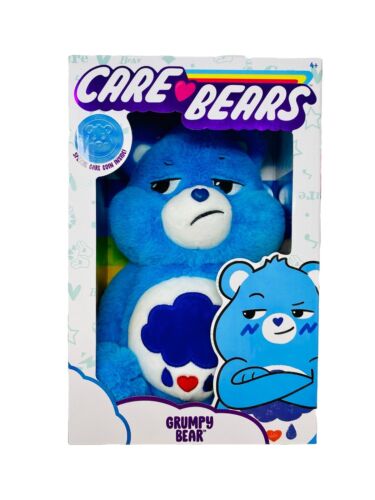 Care Bears 14” Grumpy Bear Boxed Plush With Special Care Coin w/ Blue Rain 2020