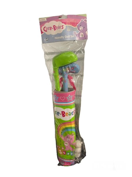 Rare HTF 2010 Care Bears Kellytoy Novelty Golf Set Kids Soft Golf Clubs & Balls