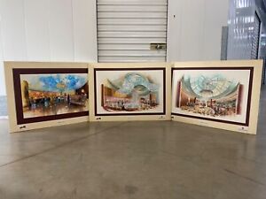 ? RARE Vintage Las Vegas RIO Casino Architectural Paintings, Marnell Corrao