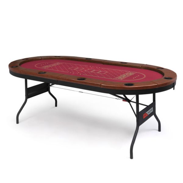 10 Player Foldable Poker Table Folding Casino Texas Blackjack Leisure Game Table