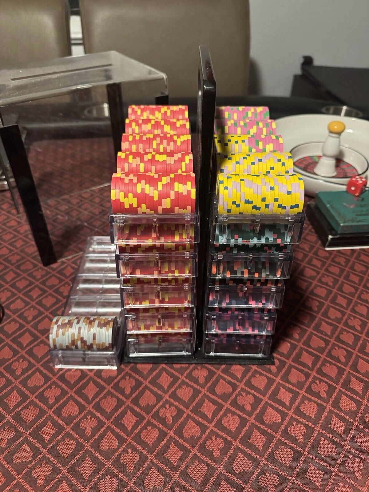 Paulson Top Hat And Cane Poker Chip Set 1000 Count