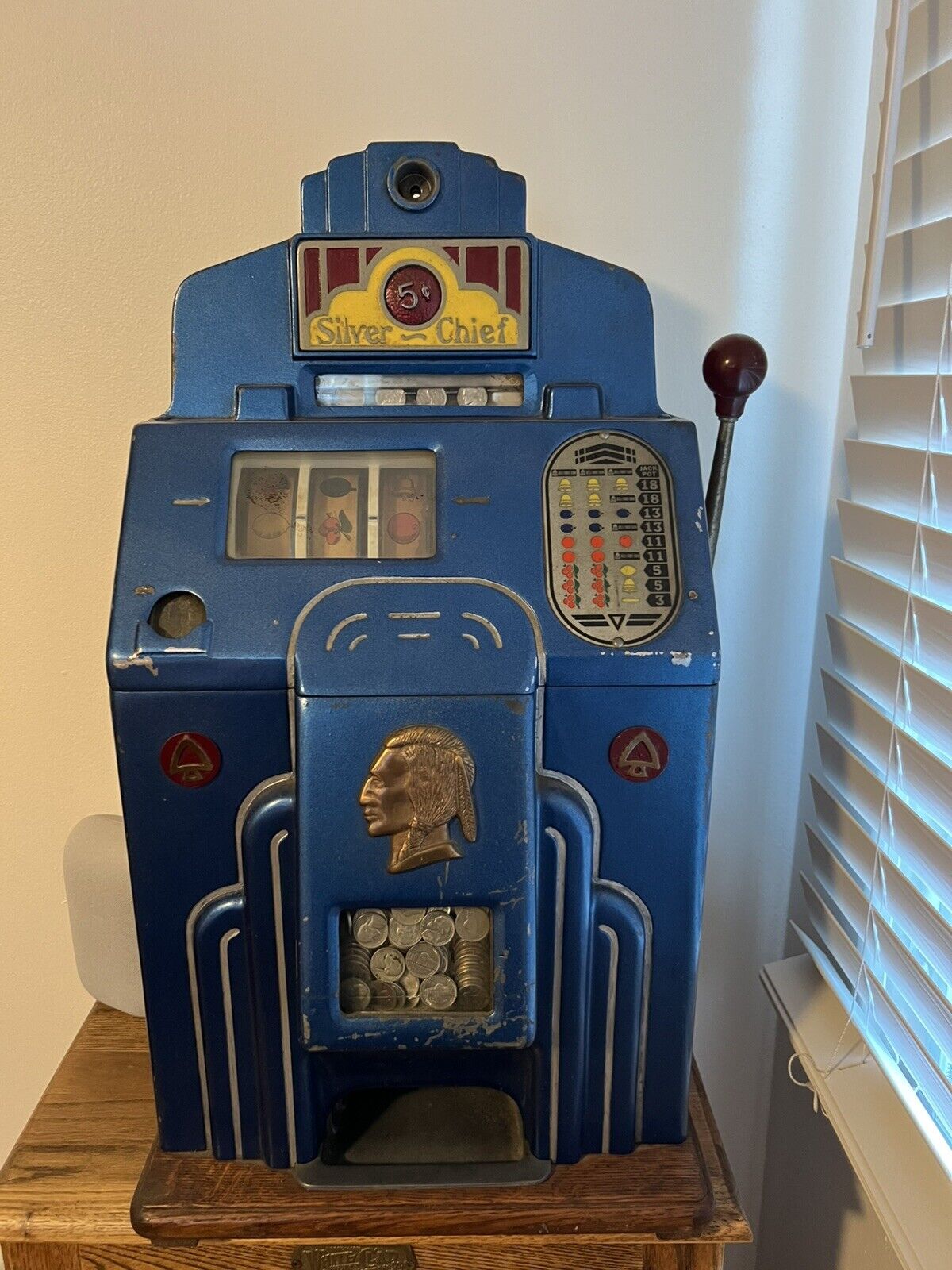 Jenning Vintage slot machine 5 Cents