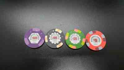 Set of 4 Scandia Coasino Norway Poker Chips