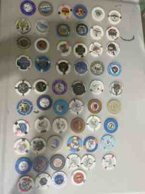 Lot of 58 Casino Chips - Vegas CA And Others Paulson / House Molds