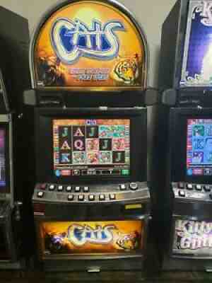 SLOT MACHINE CATS SLOTS REAL GENUINE CASINO CAT COMPLETE IGT I-GAME AVP COINLESS