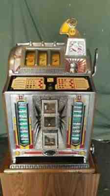 Mills 5 Cent Slot Machine Sharp Skill Stops