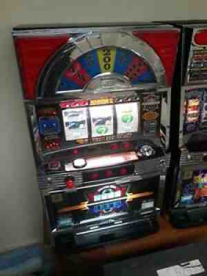 SPIN LUCK Japanese Slot Machine w/ Flexible Disc, Tokens & Keys Pachislo RARE