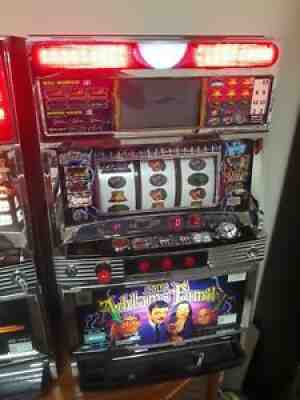 THE ADDAMS FAMILY Japanese Slot Machine w/ LED Screen & Tokens Pachislo RARE